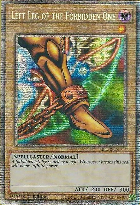 Left Leg of the Forbidden One [BLCR-EN103] Starlight Rare | Arkham Games and Comics