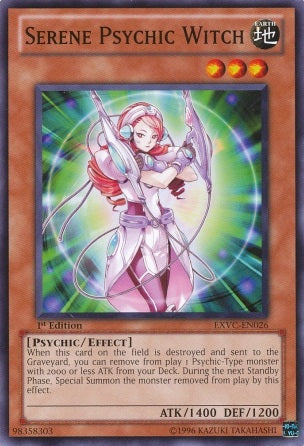 Serene Psychic Witch [EXVC-EN026] Common | Arkham Games and Comics