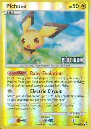 Pichu (45/100) [Burger King Promos: 2009 Collection] | Arkham Games and Comics