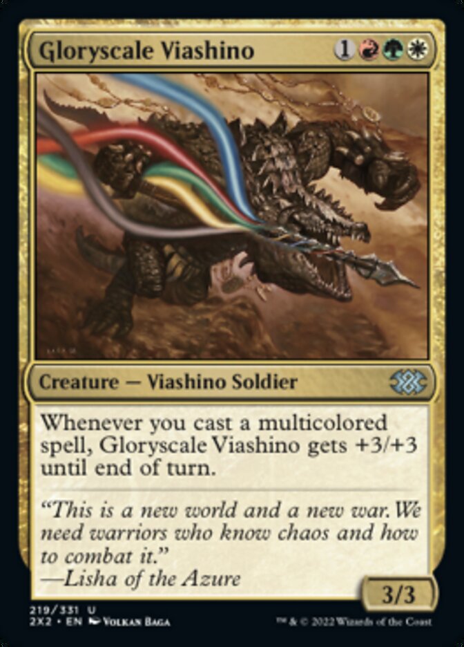 Gloryscale Viashino [Double Masters 2022] | Arkham Games and Comics