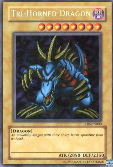 Tri-Horned Dragon [LOB-EN000] Secret Rare | Arkham Games and Comics