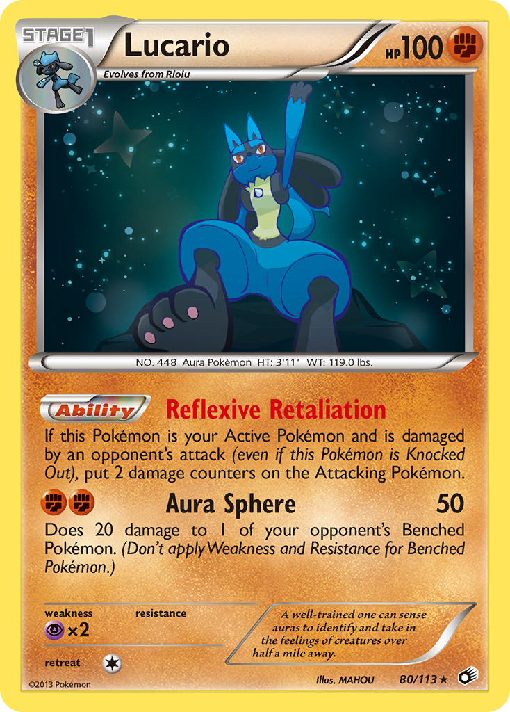 Lucario (80/113) [Black & White: Legendary Treasures] | Arkham Games and Comics