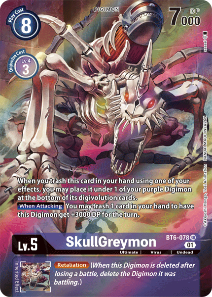 SkullGreymon [BT6-078] (Alternate Art) [Double Diamond] | Arkham Games and Comics