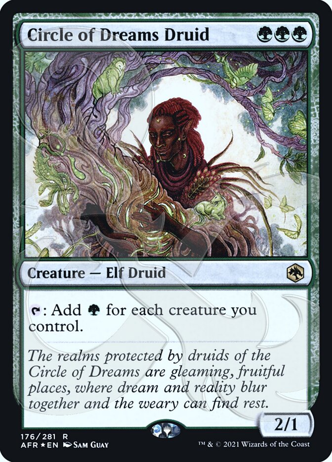 Circle of Dreams Druid (Ampersand Promo) [Dungeons & Dragons: Adventures in the Forgotten Realms Promos] | Arkham Games and Comics