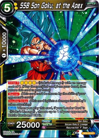 SSB Son Goku, at the Apex (Starter Deck - The Crimson Saiyan) (SD5-03) [Colossal Warfare] | Arkham Games and Comics