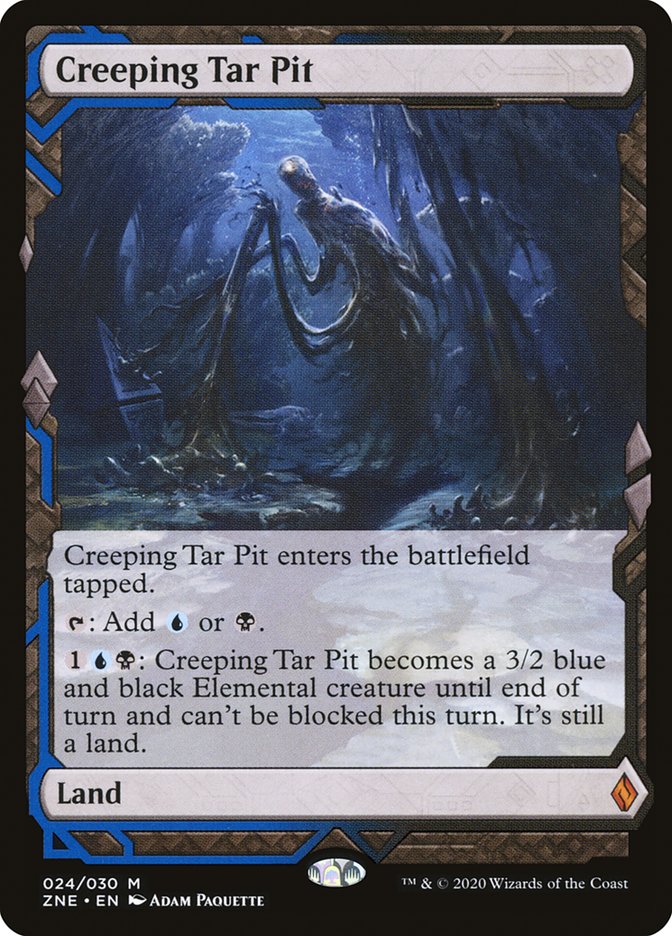 Creeping Tar Pit [Zendikar Rising Expeditions] | Arkham Games and Comics