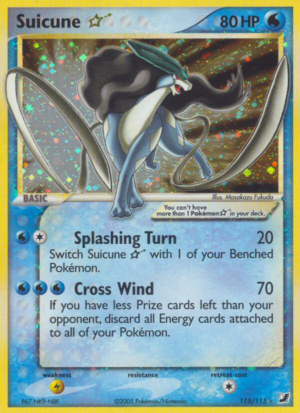 Suicune Star (115/115) [EX: Unseen Forces] | Arkham Games and Comics