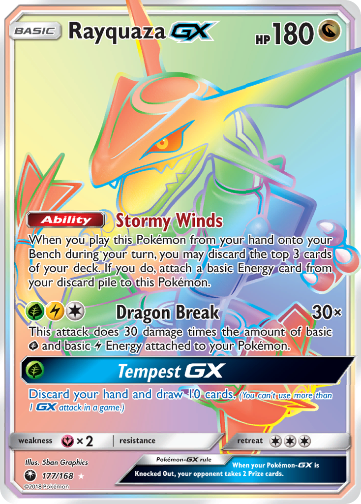 Rayquaza GX (177/168) [Sun & Moon: Celestial Storm] | Arkham Games and Comics