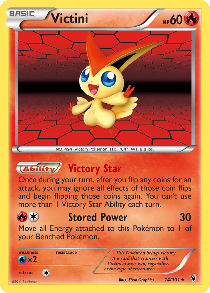 Victini (14/101) [Black & White: Noble Victories] | Arkham Games and Comics