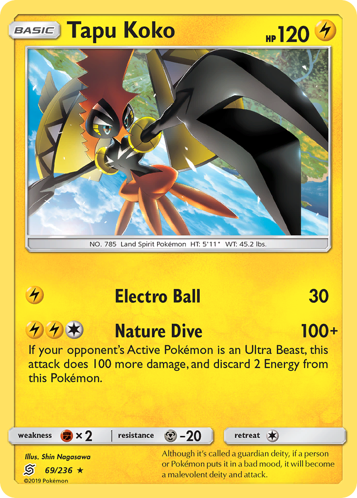 Tapu Koko (69/236) [Sun & Moon: Unified Minds] | Arkham Games and Comics