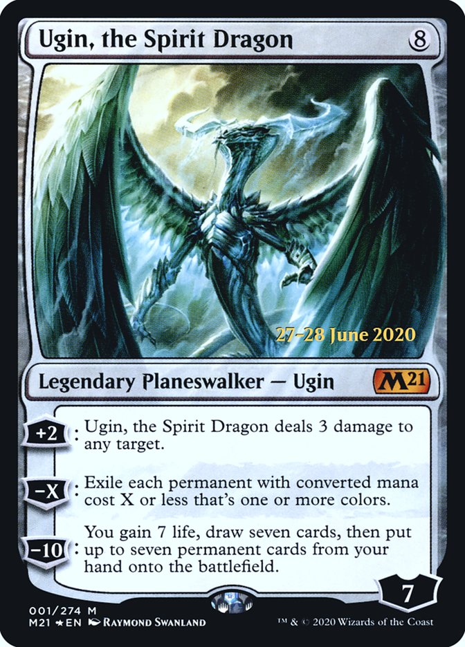 Ugin, the Spirit Dragon  [Core Set 2021 Prerelease Promos] | Arkham Games and Comics