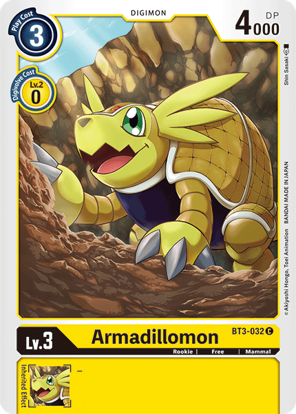 Armadillomon [BT3-032] [Release Special Booster Ver.1.5] | Arkham Games and Comics
