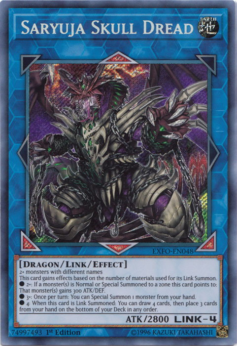 Saryuja Skull Dread [EXFO-EN048] Secret Rare | Arkham Games and Comics