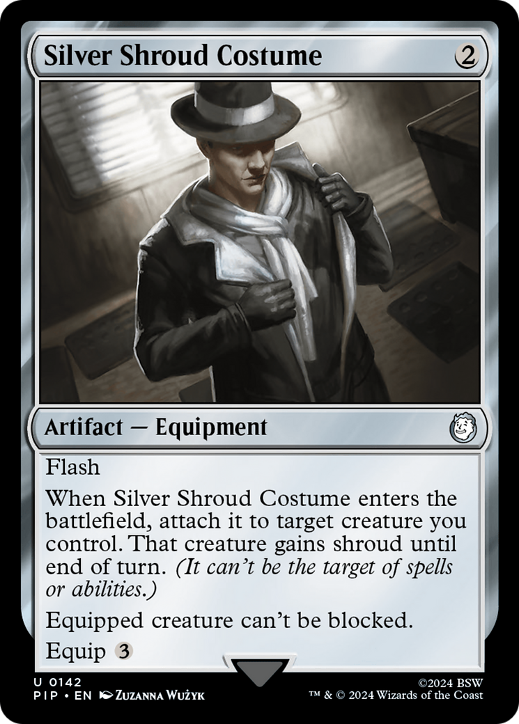 Silver Shroud Costume [Fallout] | Arkham Games and Comics