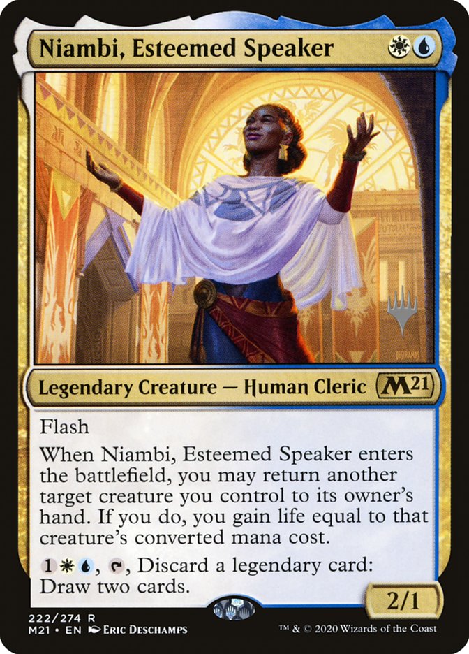 Niambi, Esteemed Speaker (Promo Pack) [Core Set 2021 Promos] | Arkham Games and Comics