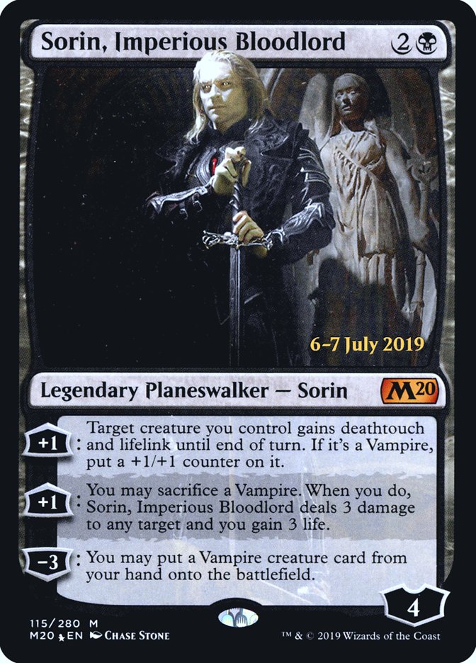 Sorin, Imperious Bloodlord  [Core Set 2020 Prerelease Promos] | Arkham Games and Comics