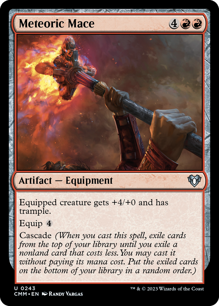 Meteoric Mace [Commander Masters] | Arkham Games and Comics