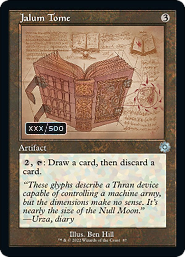 Jalum Tome (Retro Schematic) (Serial Numbered) [The Brothers' War Retro Artifacts] | Arkham Games and Comics