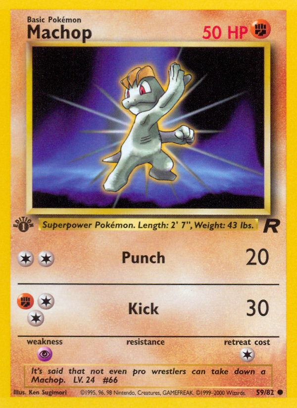 Machop (59/82) [Team Rocket 1st Edition] | Arkham Games and Comics