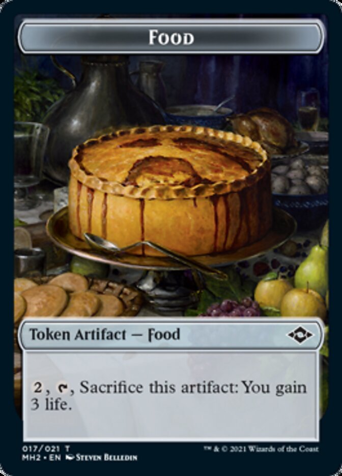 Food Token (#17) // Phyrexian Germ Token [Modern Horizons 2 Tokens] | Arkham Games and Comics