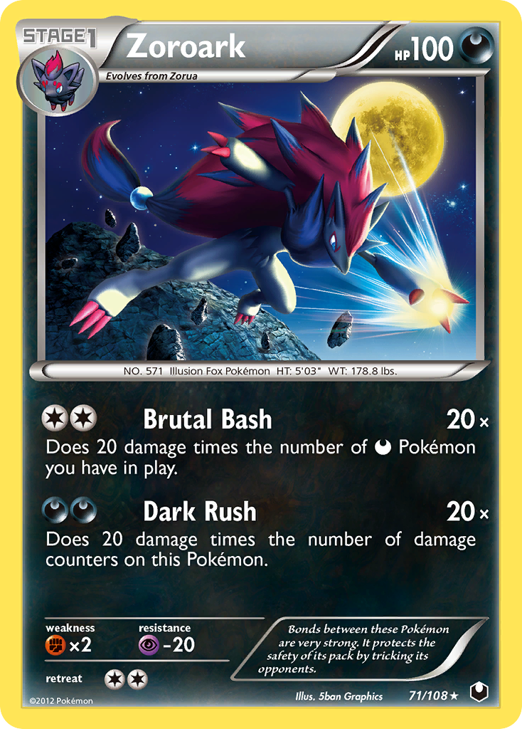 Zoroark (71/108) [Black & White: Dark Explorers] | Arkham Games and Comics