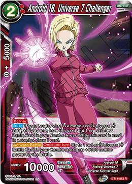 Android 18, Universe 7 Challenger (BT14-013) [Cross Spirits] | Arkham Games and Comics