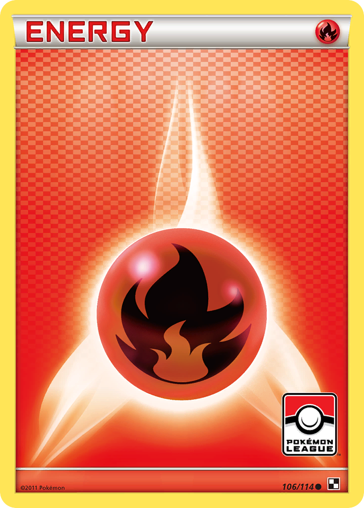 Fire Energy (106/114) [Black & White: Base Set] | Arkham Games and Comics