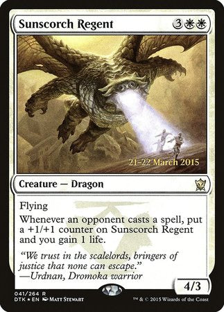 Sunscorch Regent [Dragons of Tarkir Promos] | Arkham Games and Comics