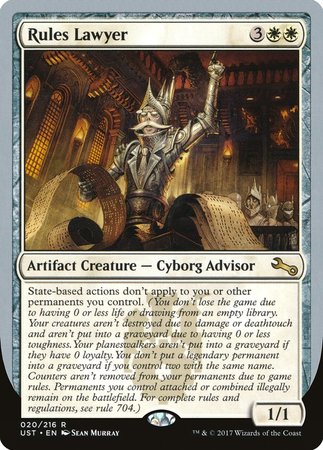 Rules Lawyer [Unstable] | Arkham Games and Comics
