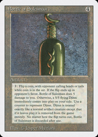 Bottle of Suleiman [Revised Edition] | Arkham Games and Comics