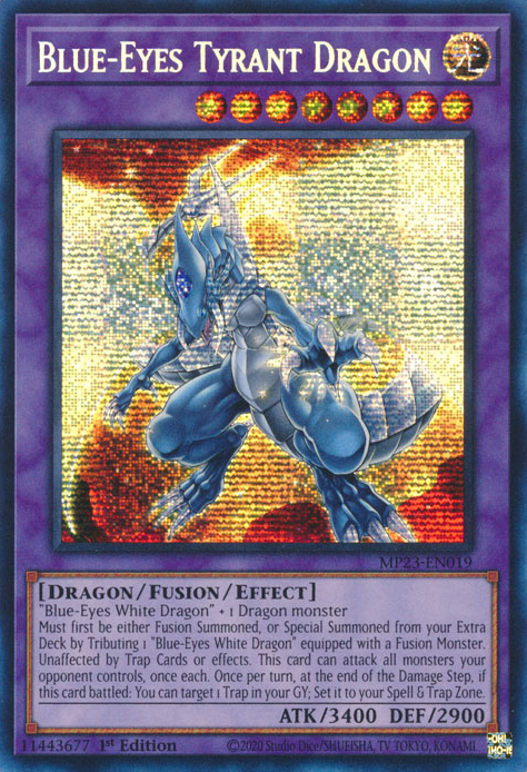 Blue-Eyes Tyrant Dragon [MP23-EN019] Prismatic Secret Rare | Arkham Games and Comics