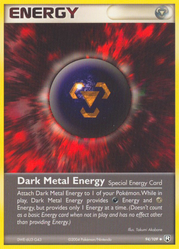 Dark Metal Energy (94/109) [EX: Team Rocket Returns] | Arkham Games and Comics