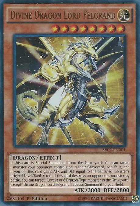 Divine Dragon Lord Felgrand [SR02-EN001] Ultra Rare | Arkham Games and Comics