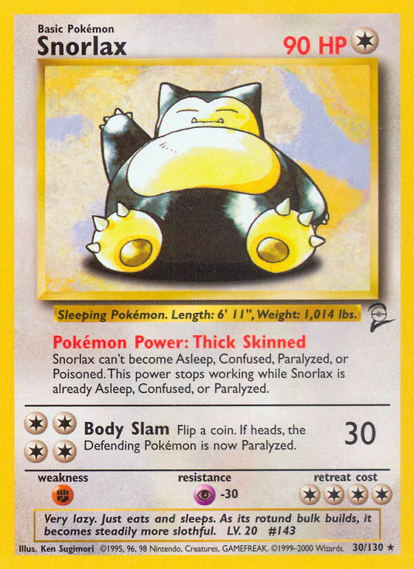 Snorlax (30/130) [Base Set 2] | Arkham Games and Comics