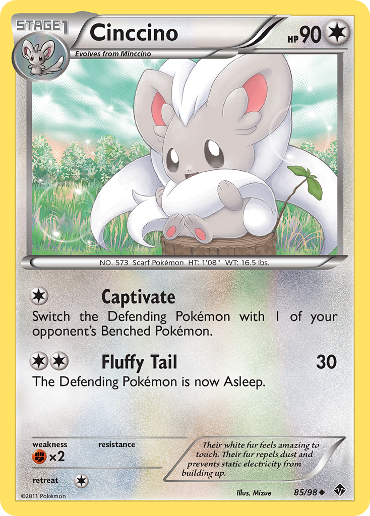 Cinccino (85/98) [Black & White: Emerging Powers] | Arkham Games and Comics