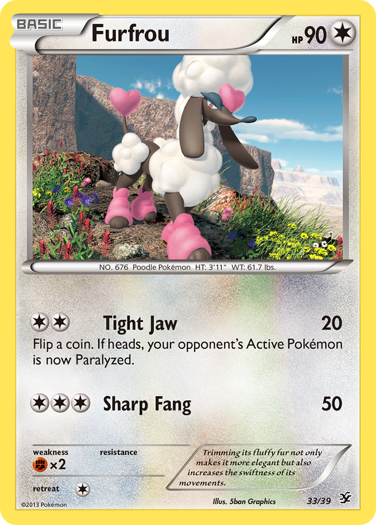 Furfrou (33/39) [XY: Kalos Starter Set] | Arkham Games and Comics