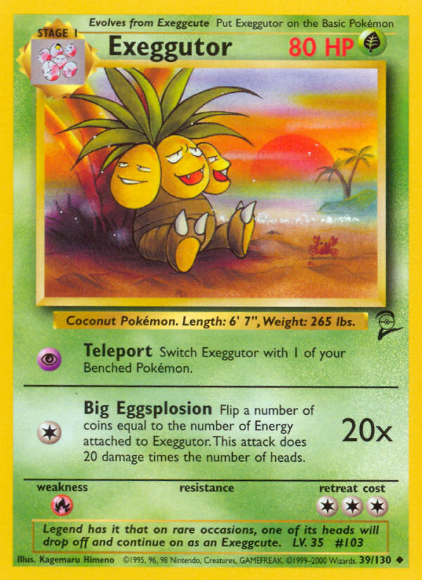 Exeggutor (39/130) [Base Set 2] | Arkham Games and Comics