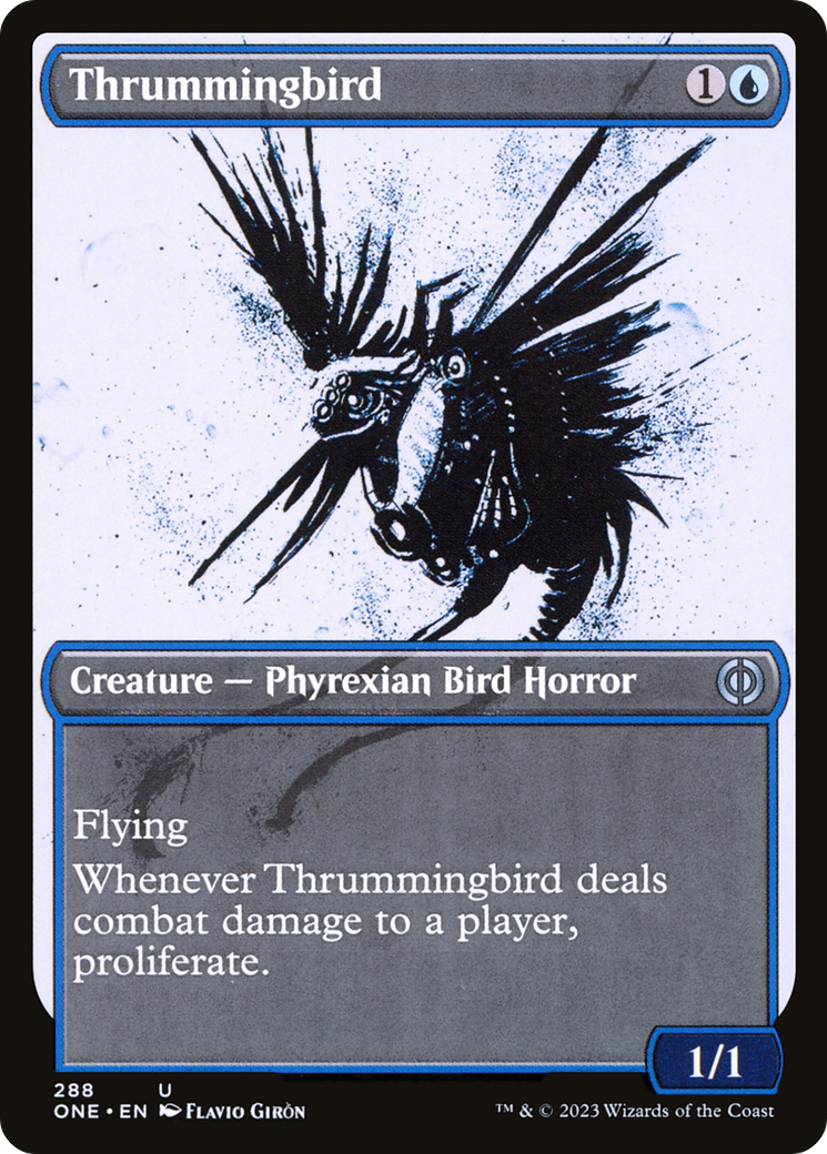 Thrummingbird (Showcase Ichor) [Phyrexia: All Will Be One] | Arkham Games and Comics