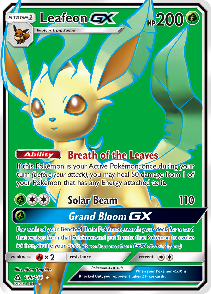 Leafeon GX (139/156) [Sun & Moon: Ultra Prism] | Arkham Games and Comics