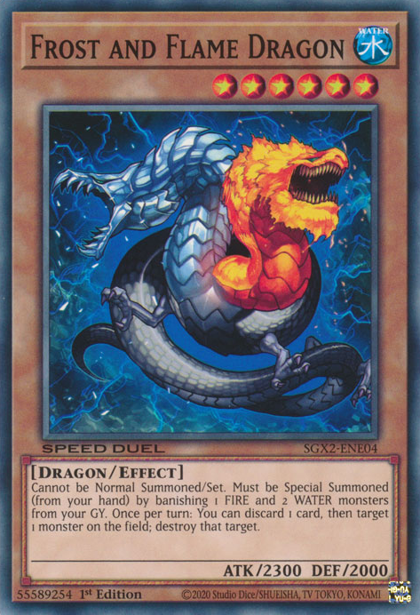 Frost and Flame Dragon [SGX2-ENE04] Common | Arkham Games and Comics