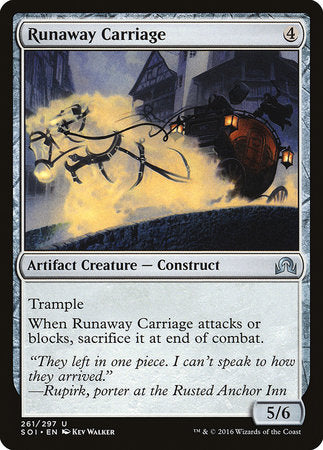 Runaway Carriage [Shadows over Innistrad] | Arkham Games and Comics