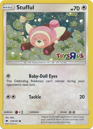 Stufful (110/147) (Toys R Us Promo) [Sun & Moon: Burning Shadows] | Arkham Games and Comics