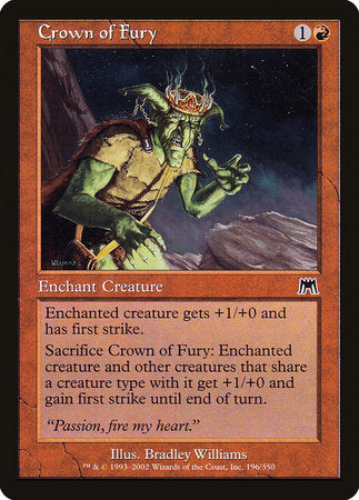 Crown of Fury [Onslaught] | Arkham Games and Comics