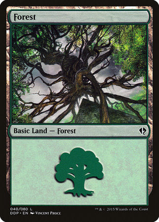 Forest (40) [Duel Decks: Zendikar vs. Eldrazi] | Arkham Games and Comics