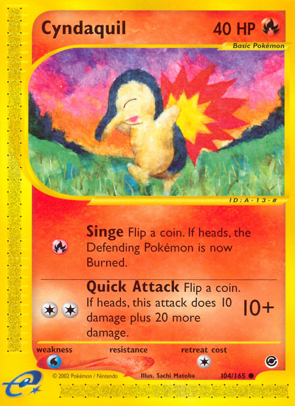 Cyndaquil (104/165) [Expedition: Base Set] | Arkham Games and Comics