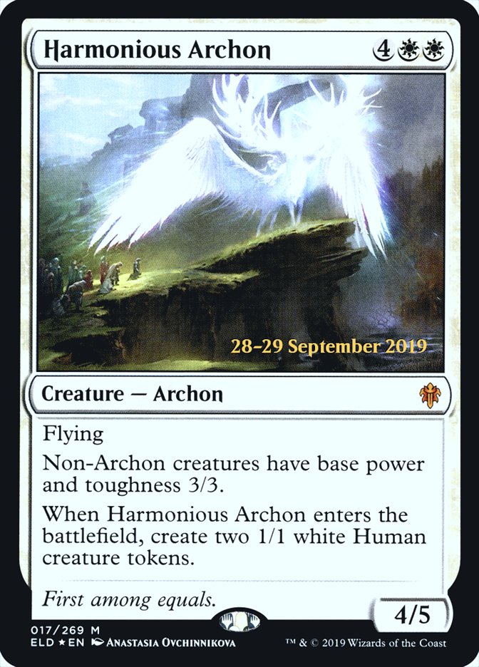 Harmonious Archon  [Throne of Eldraine Prerelease Promos] | Arkham Games and Comics