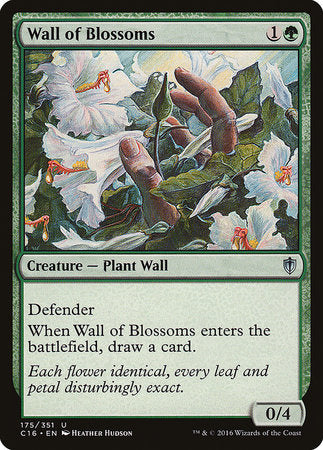 Wall of Blossoms [Commander 2016] | Arkham Games and Comics