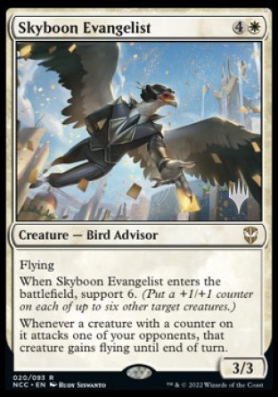 Skyboon Evangelist (Promo Pack) [Streets of New Capenna Commander Promos] | Arkham Games and Comics