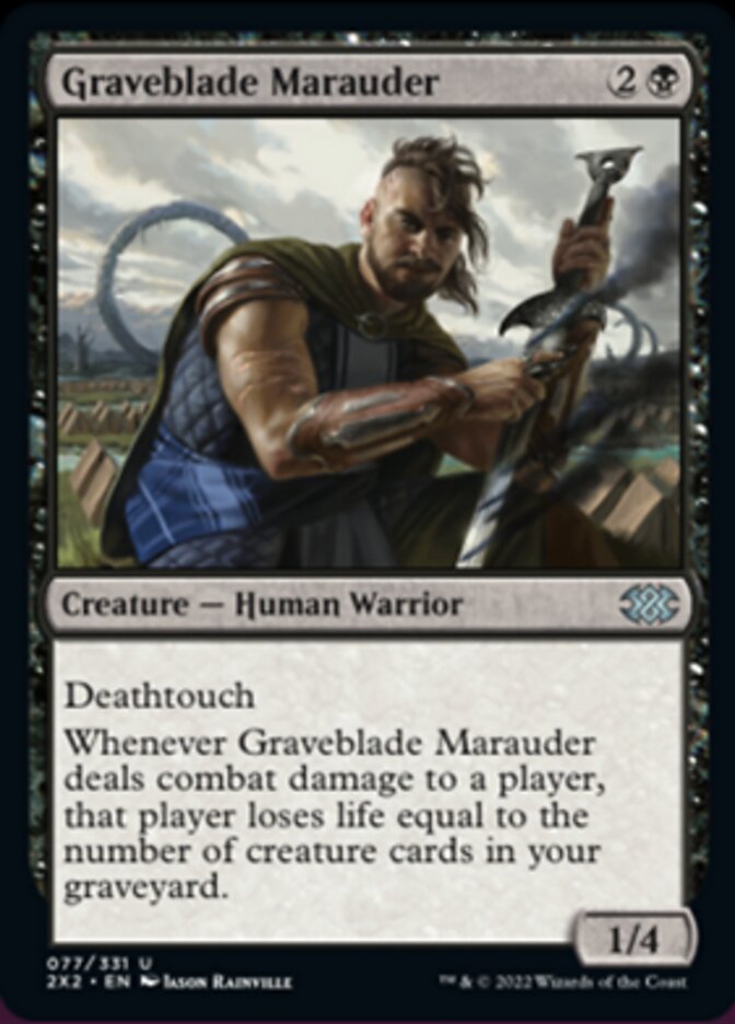 Graveblade Marauder [Double Masters 2022] | Arkham Games and Comics