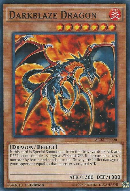 Darkblaze Dragon [SR02-EN006] Common | Arkham Games and Comics